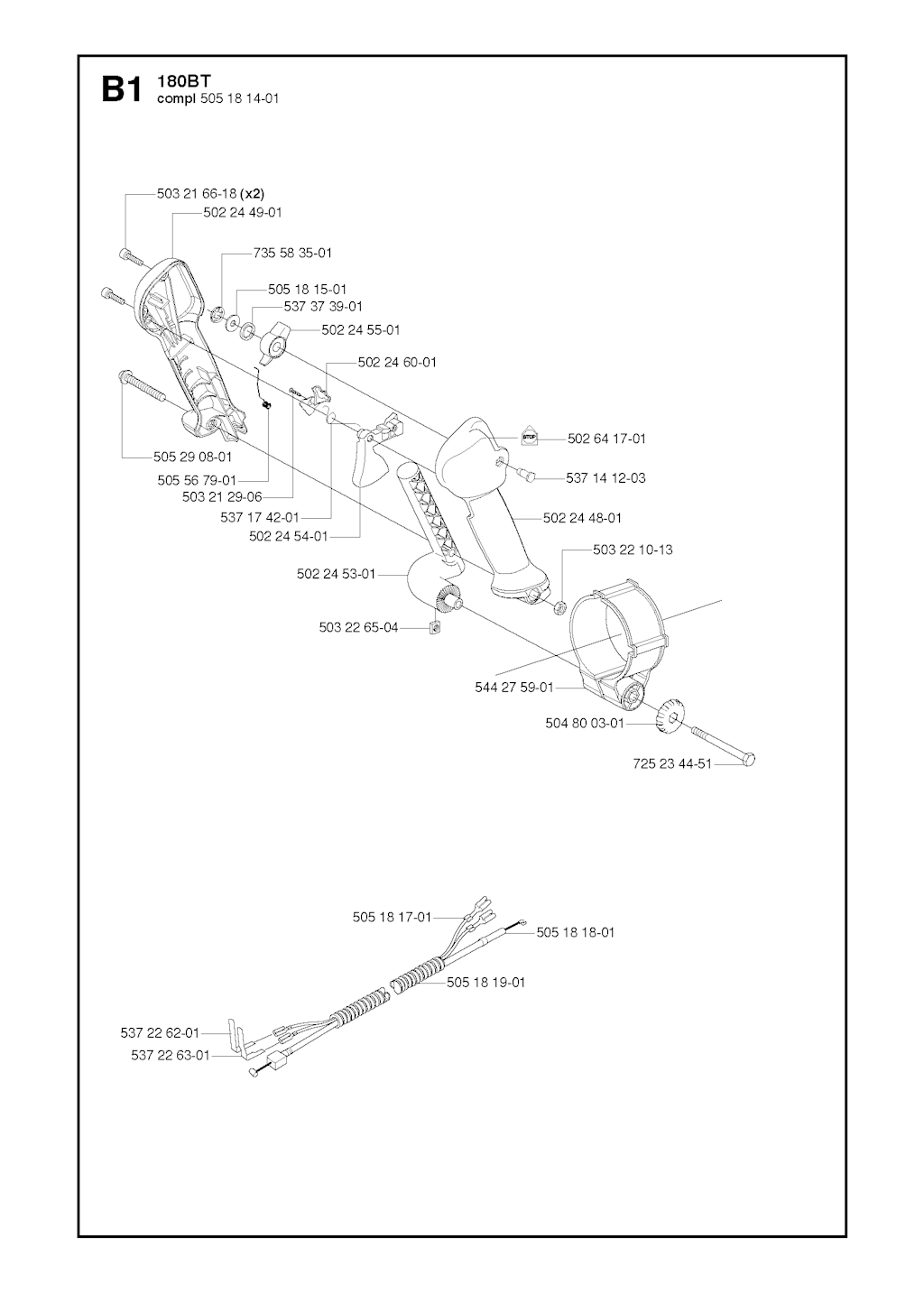 Explosionszeichnung Ersatzteile
