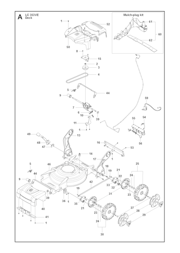 Husqvarna Rasenmäher gelegentliche Nutzung 967239301 LC 353VE