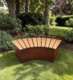 Badeko Sitzbank „Modell Karlsruhe“ 125 cm in EdelrostoptikZubehörbild