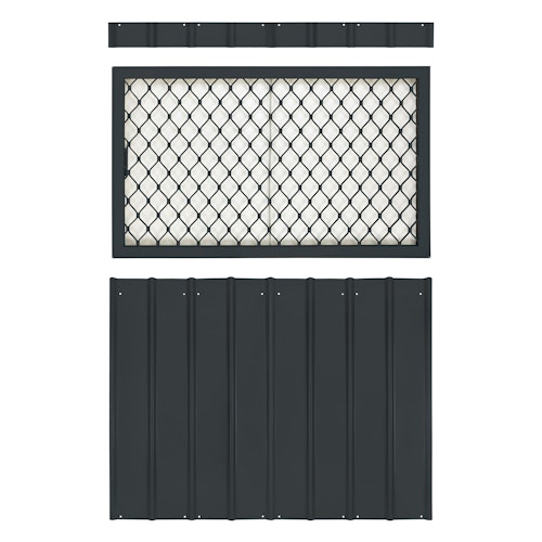 Globel Seitenfenster 75x124 cm, anthrazit, für Skillion, Lean To, Dream