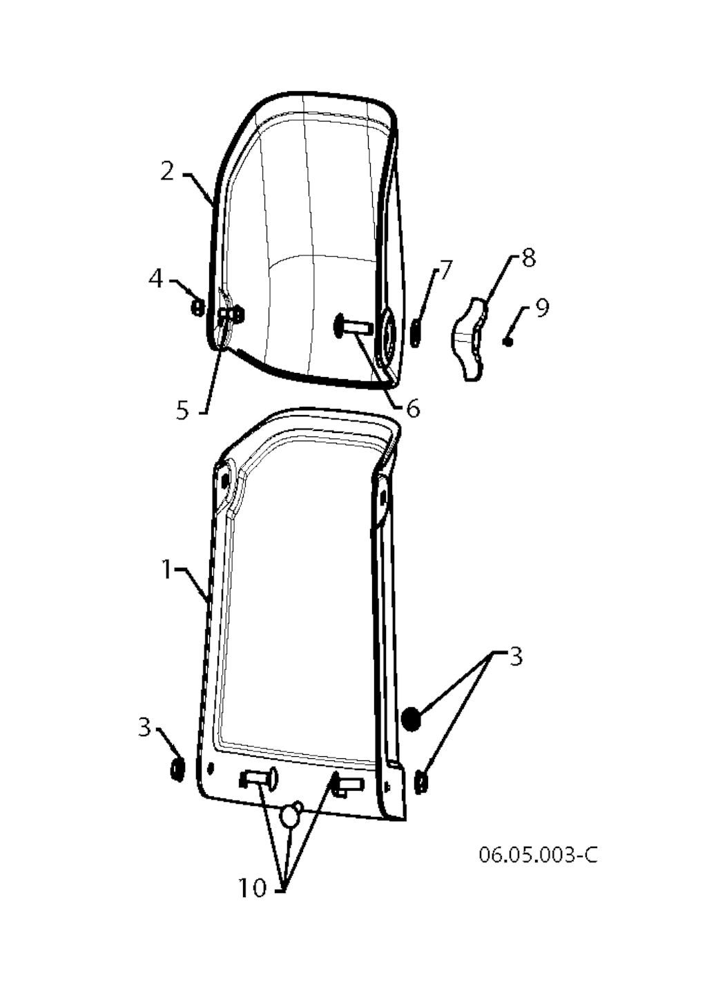 Explosionszeichnung Ersatzteile