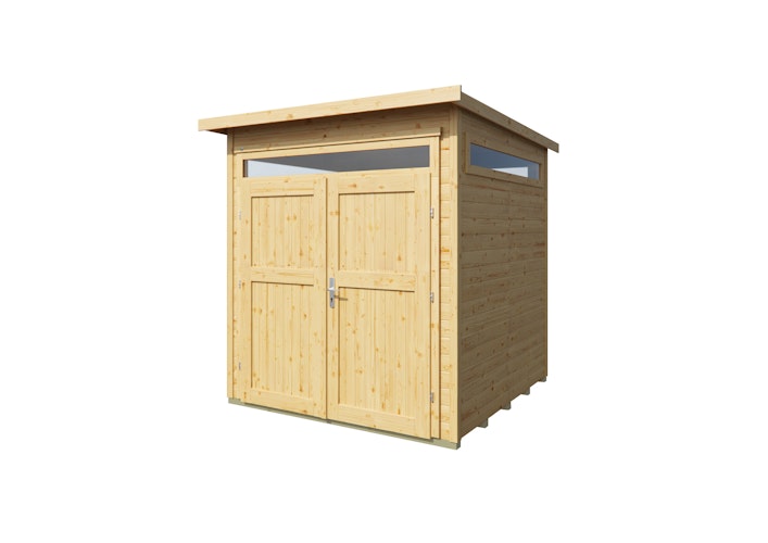 Weka Gartenhaus 265 mit Oberlichtern - 21 mm