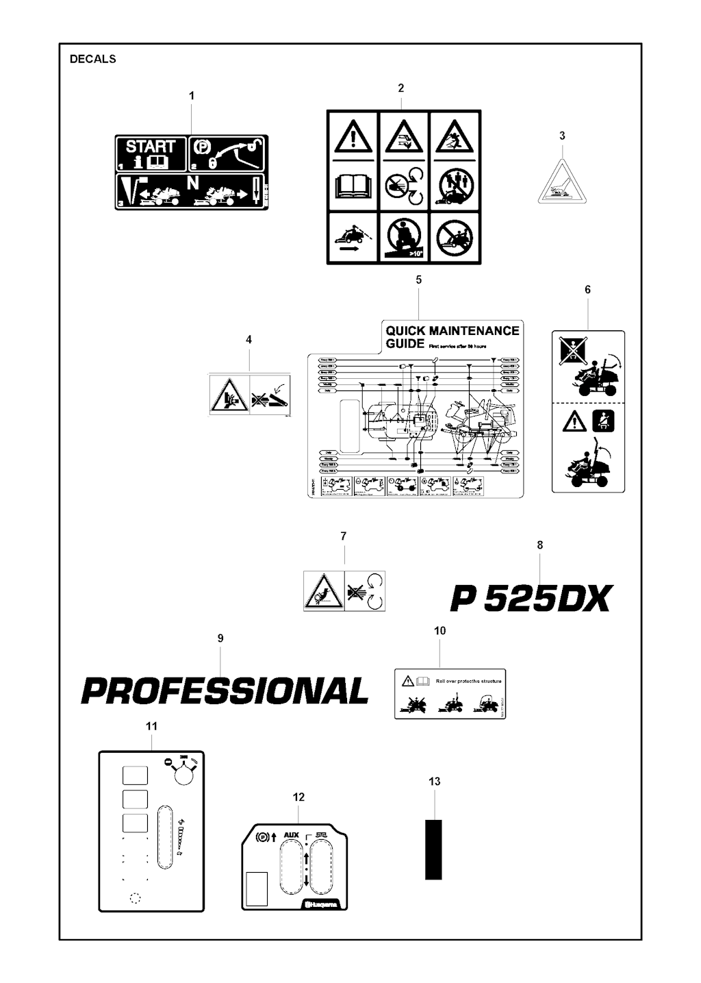 Explosionszeichnung Ersatzteile