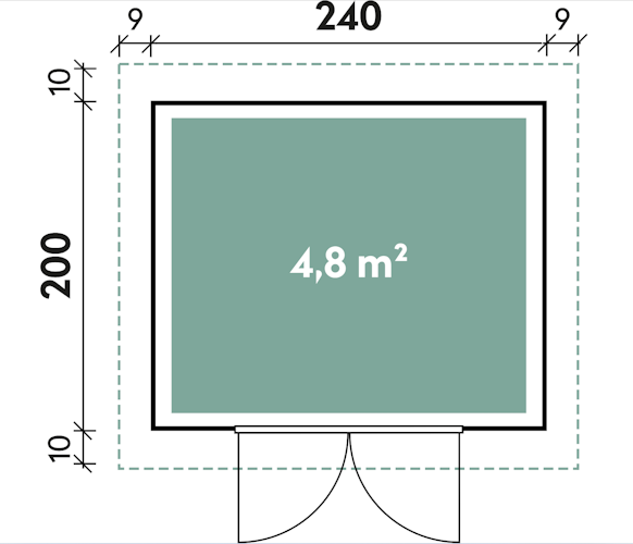 Wolff Finnhaus WPC Gartenhaus Modern A/B