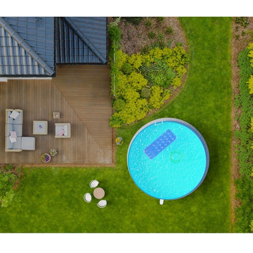 Summer Fun Rundform Aufstellbeckenset Acapulco Anthrazit Ø450x90cm (SW0,3 IH 0,2) overlap