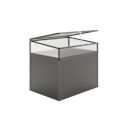 Vorschaubild KGT Frühbeet Aufsatz für Aluminium Hochbeet 130 Profile anthrazit (B1,21 x 0,91x H0,77 m - 700 l)