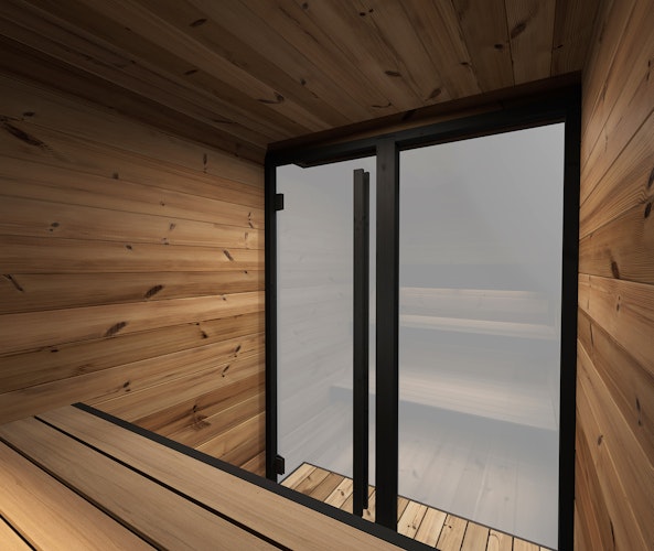 Weka Design Saunahaus Viira 1 mit Thermoholz - 40 mm