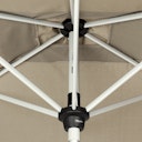 Vorschaubild doppler Mittelmastschirm ACTIVE 300 x 200 Auto-Tilt, Aluminium Silber / Polyester 180 g/m²