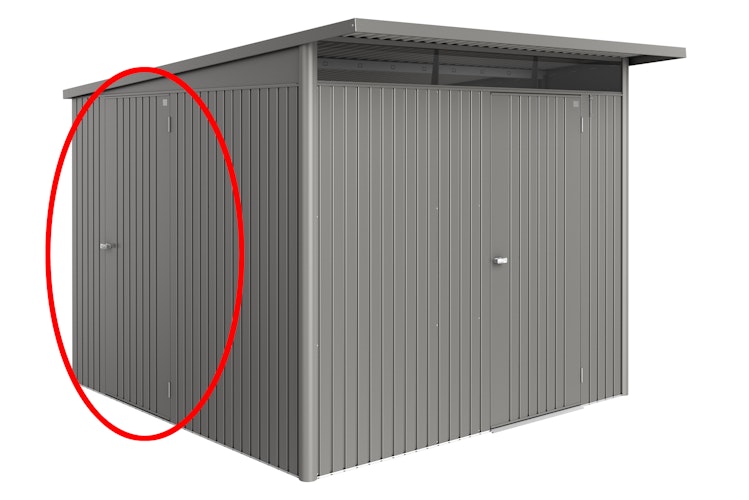 Zusatz Einzeltür für Biohort Gerätehaus Avantgarde ECO