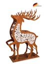 Vorschaubild Badeko Hirsch-Holzregal in Edelrostoptik