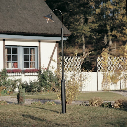 Konstsmide Leuchtenkopf Vega, matt schwarz, klares Glas (559-750)