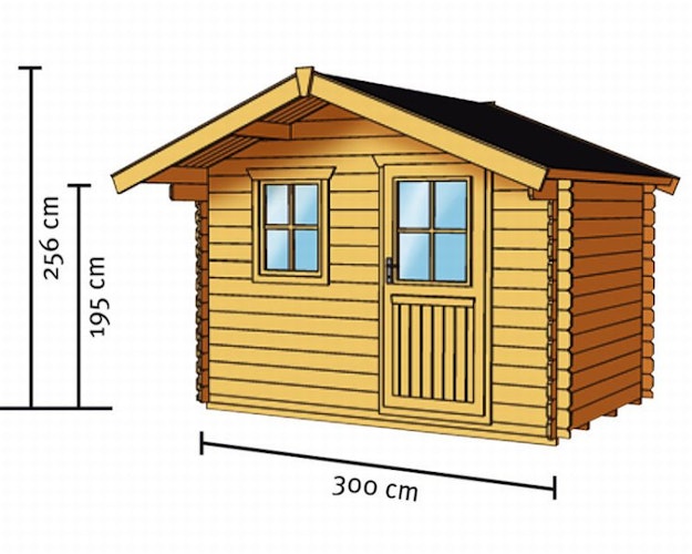 Skan Holz 28 mm Gartenhaus Faro