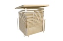 Vorschaubild Karibu Woodfeeling Gartenhaus Kandern 1/2/3 mit 235 cm Schleppdach + Rückwand