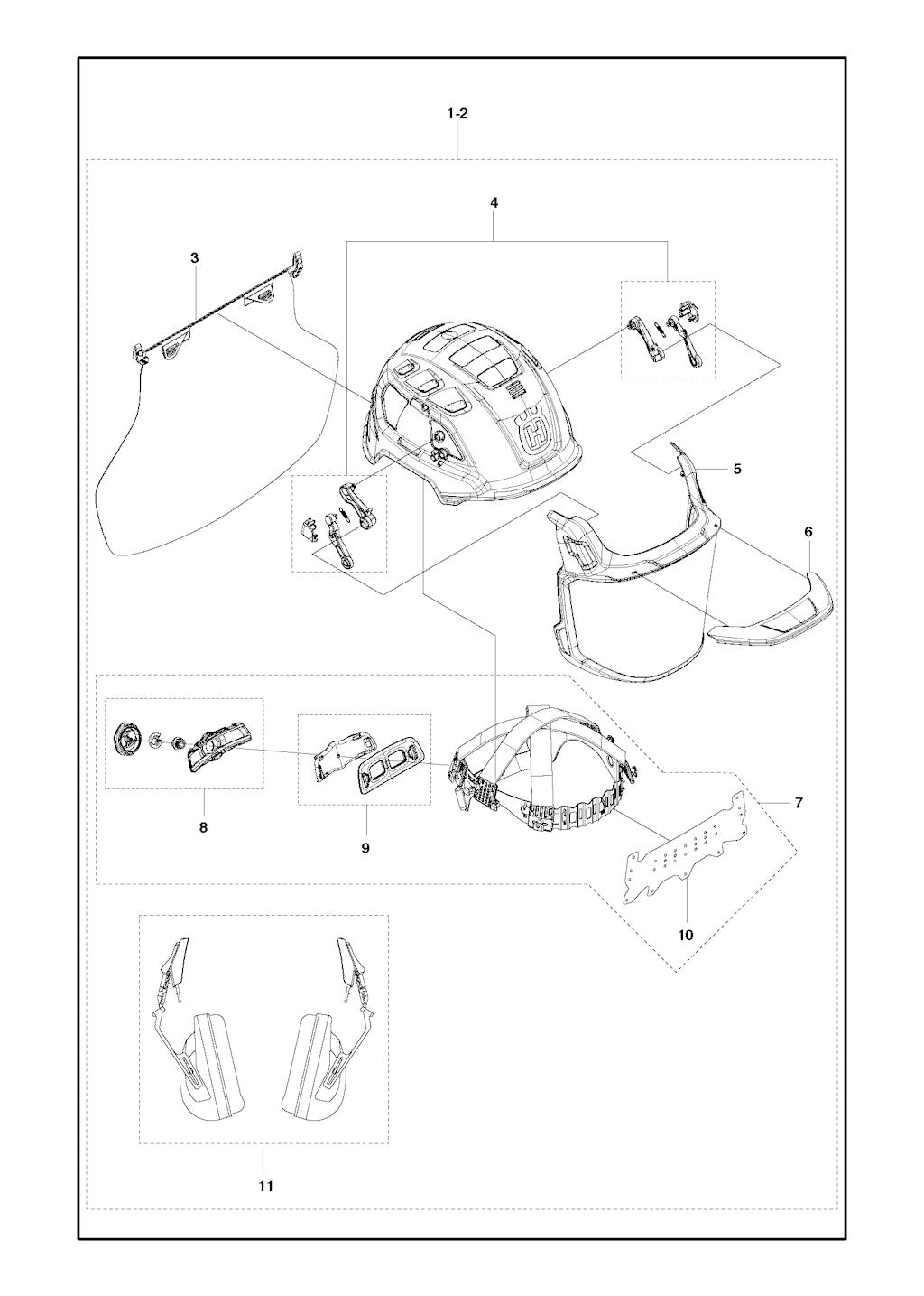 Explosionszeichnung Ersatzteile