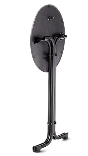 Sieger Party-Klapptisch Ø 70 x 112 cm, Stahl Eisengrau / Mecalit-Pro Schiefer Anthrazit - Abverkauf