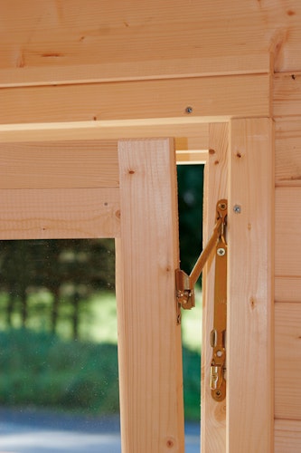 Wolff Finnhaus Gartenhaus Anna 40-A/1+2-Raum mit 250 cm Terrasse 