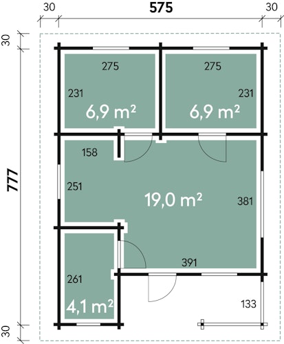 Wolff Finnhaus Gartenhaus Ferienhaus Spessart C