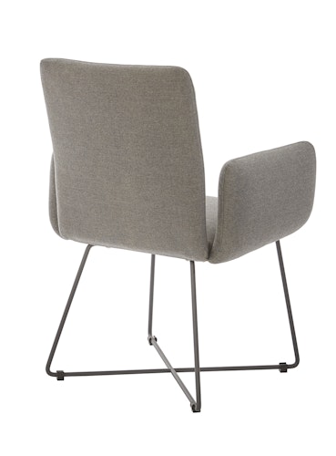 Diamond Garden Stuhl ARONA Sun & Rain, Edelstahl Dunkelgrau / Tuvatextil® (100 % Polyacryl) Grau