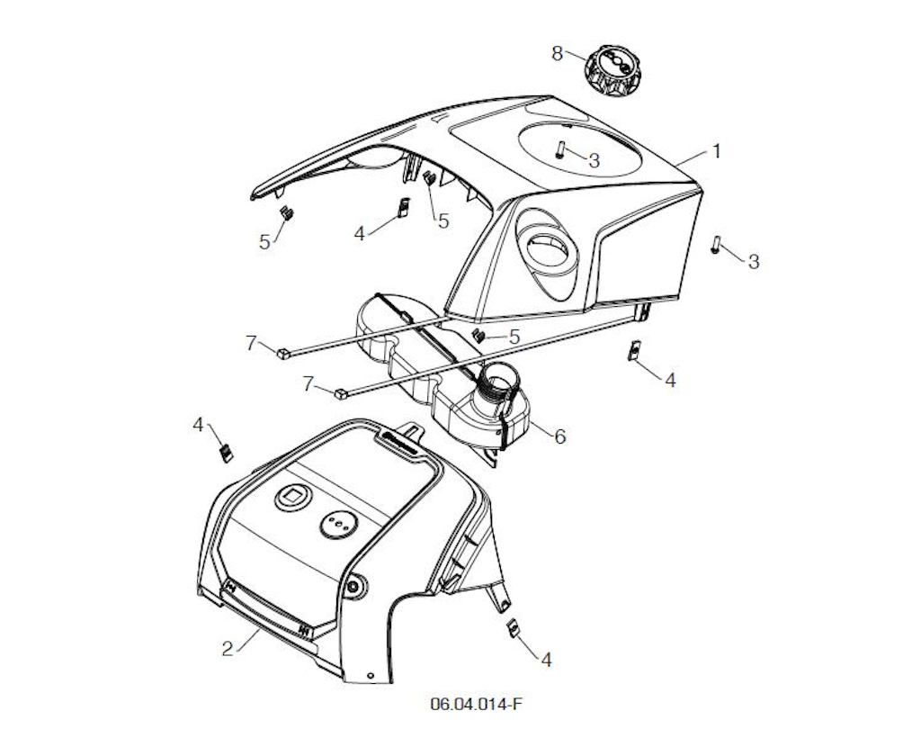 Explosionszeichnung Ersatzteile