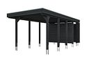 Vorschaubild Skan Holz Carport Friesland 320x708 cm mit Abstellraum Set B