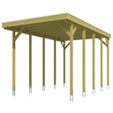 Vorschaubild Skan Holz Caravan-Carport Friesland 397x708 cm mit erhöhter Einfahrt