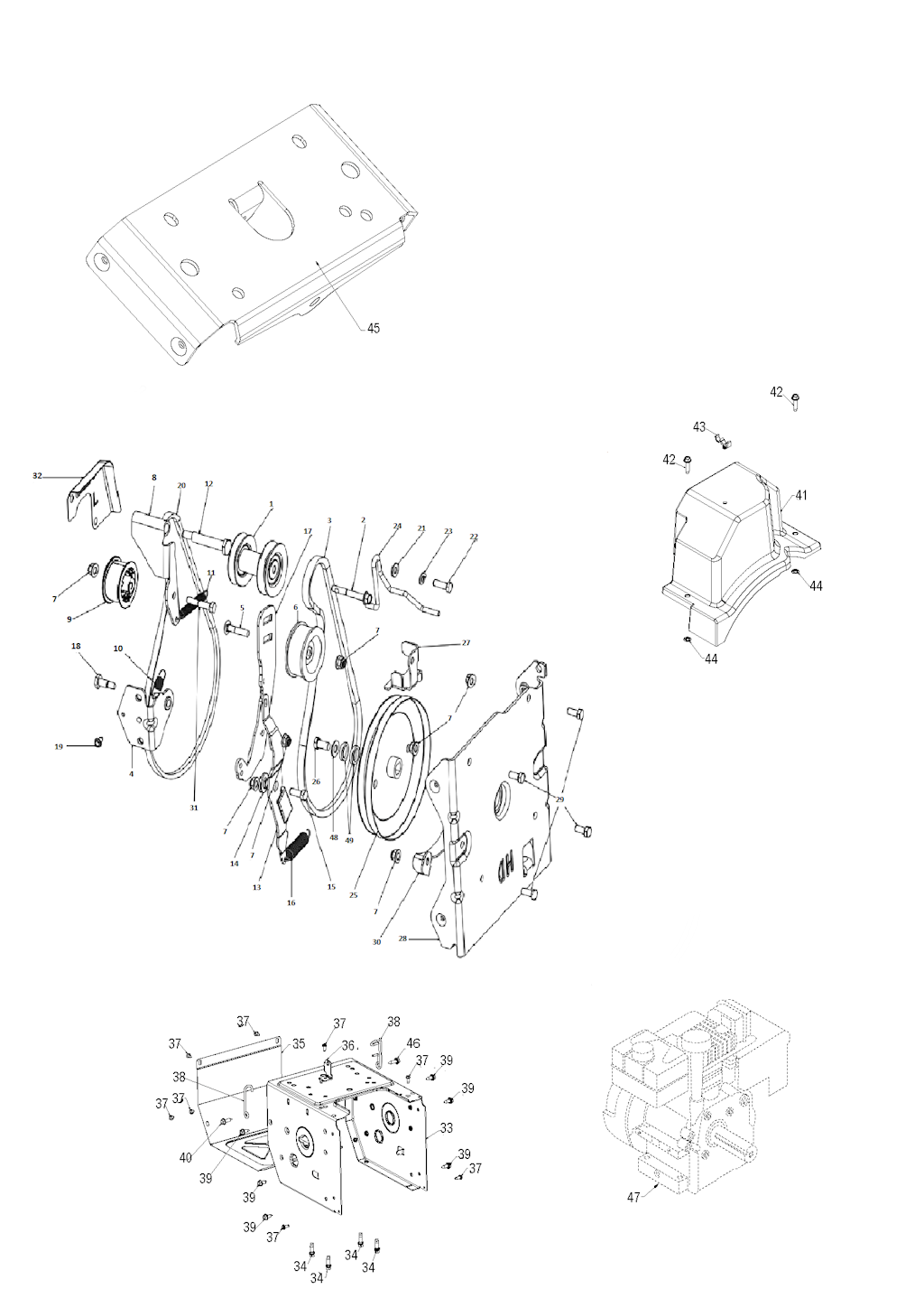 Explosionszeichnung Ersatzteile