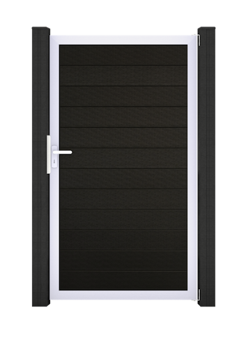 GroJa Solid Steckzaun Universal Einzeltor Sondermaß mit Alurahmen 