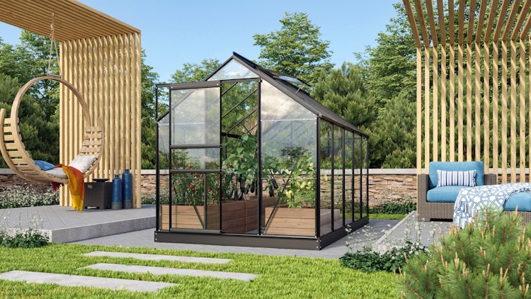 Vitavia Gewächshaus Venus 6200 inkl. 2 Dachfenstern - 6,2 m²