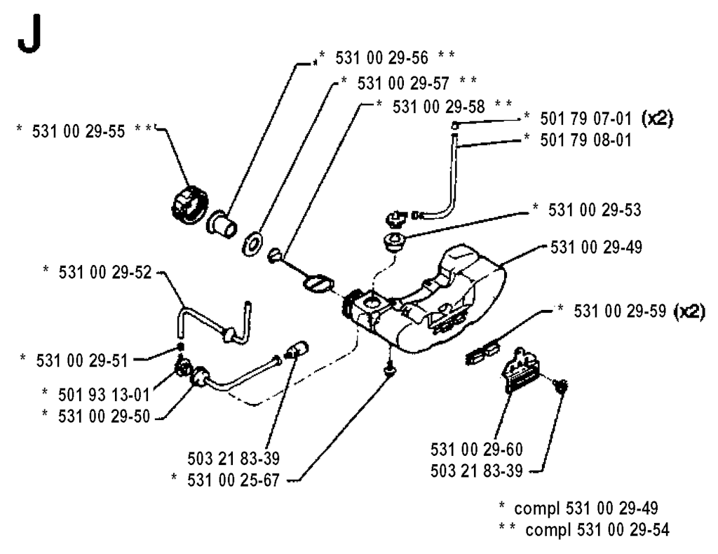 Explosionszeichnung Ersatzteile