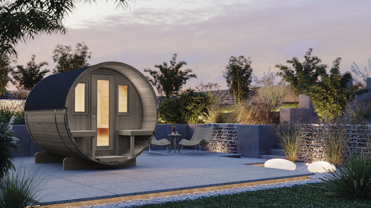 Wolff Finnhaus Saunafass Fasssauna 250