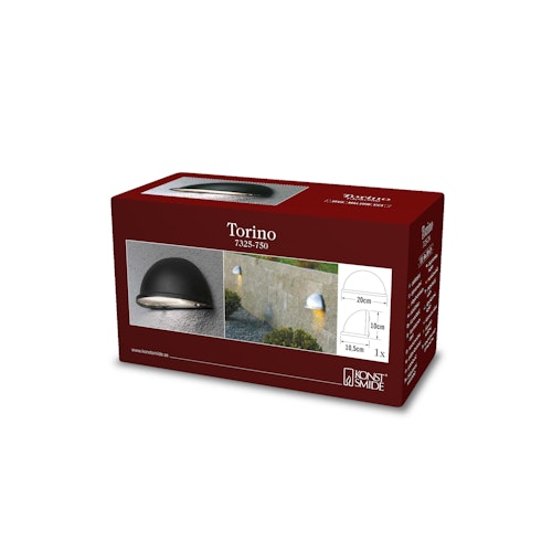 Konstsmide Wandleuchte Torino klein, versch. Farben