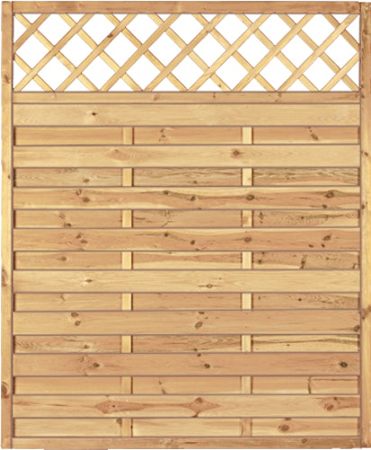 T&J Maxi Massivzaun Ranki 150 x 180 cm