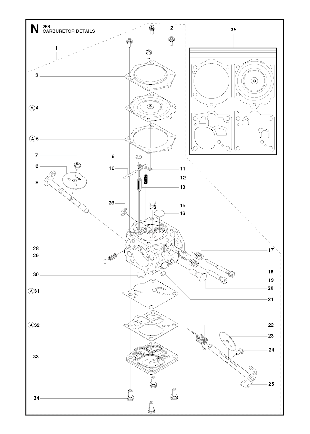 Explosionszeichnung Ersatzteile