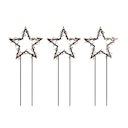 Vorschaubild Konstsmide Weihnachtsbeleuchtung  LED Metallsterne, 3er-Set, bernsteinfarben (4464-800)