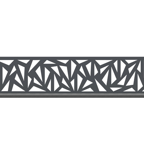 Traumgarten SYSTEM Dekorprofil TRIGON Anthrazit 2360 mm