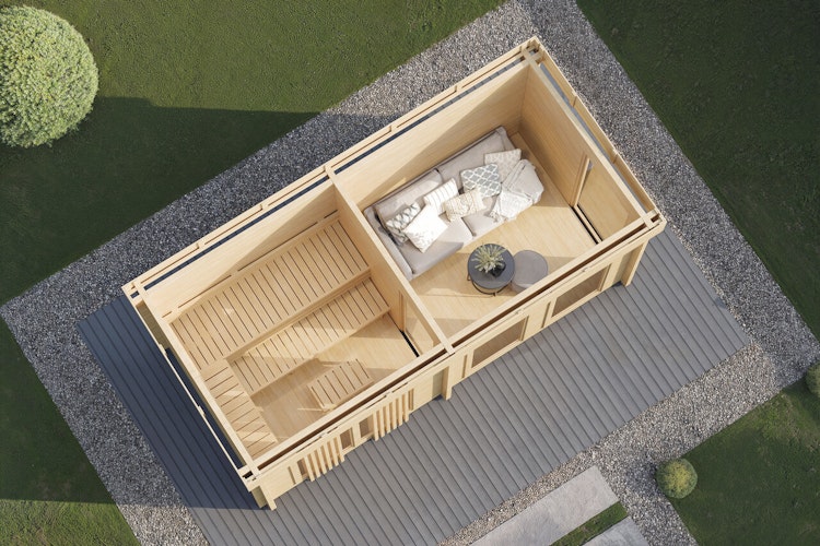 Wolff Finnhaus Saunahaus Gunnar 5223 - 70 mm