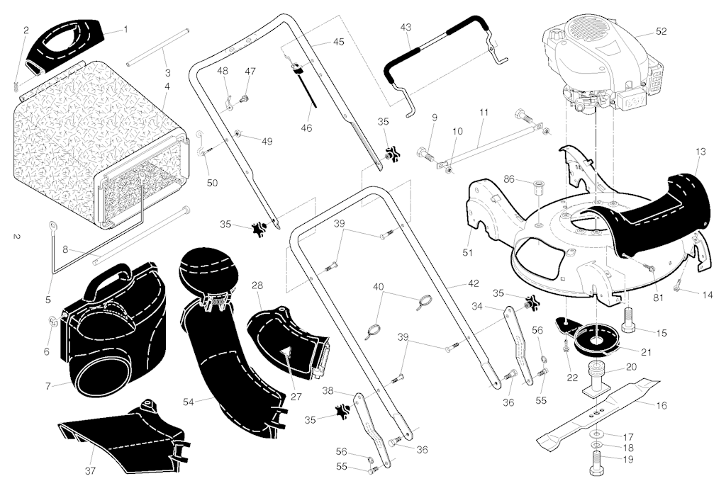Explosionszeichnung Ersatzteile