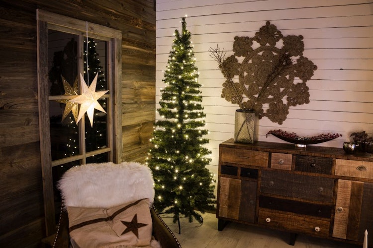 Konstsmide Weihnachtsbeleuchtung  Micro LED Lichterkette gefrostet 20 warnweiße Dioden