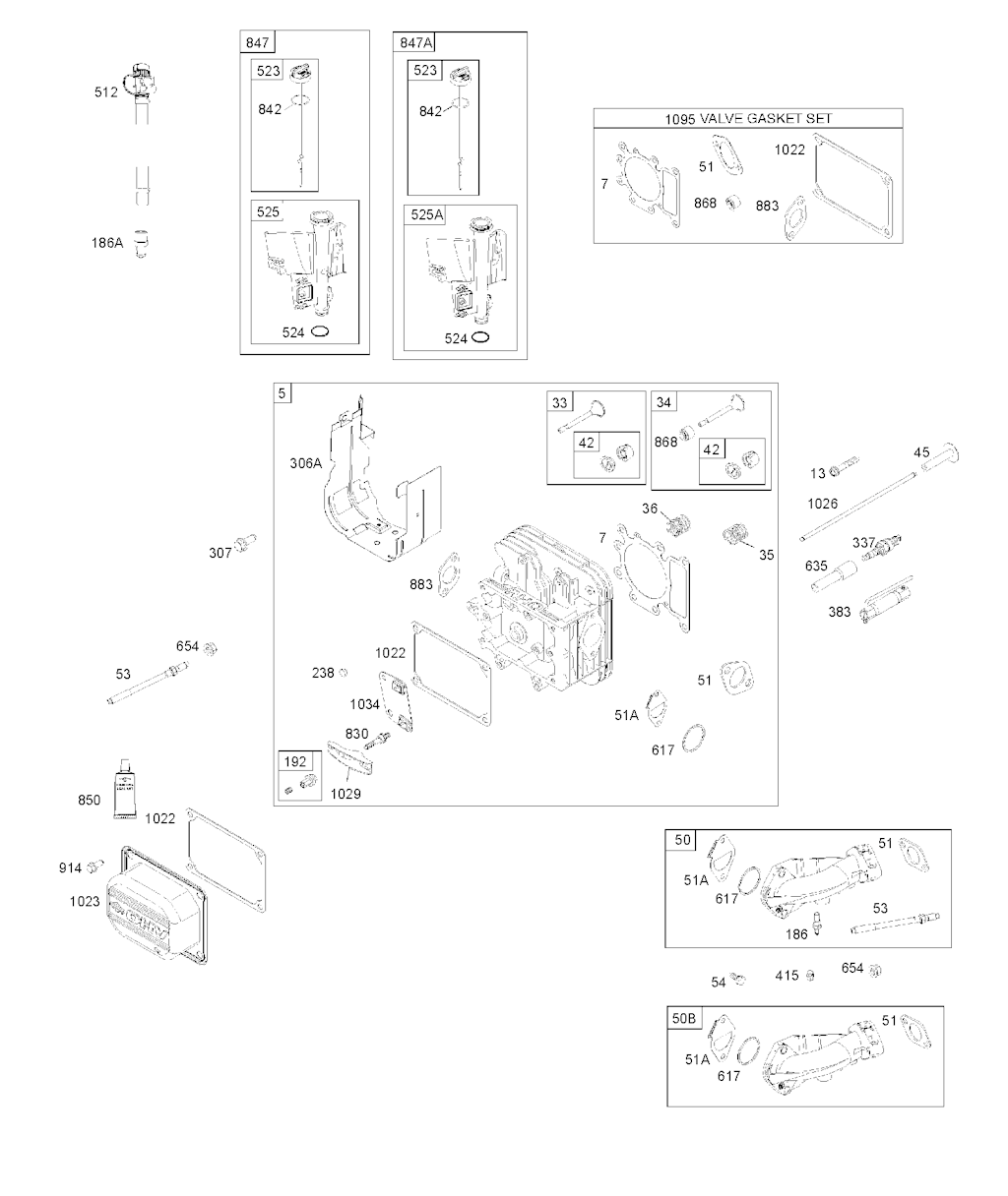Explosionszeichnung Ersatzteile