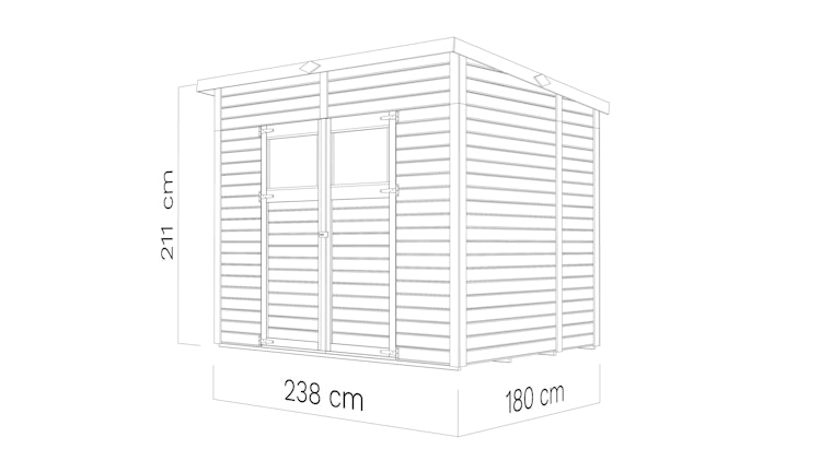 Bertilo Gerätehaus Amrum 1/2/3 - 14 mm