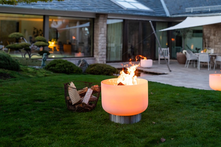 QFlame Feuerschale Set Basket Stainless Steel