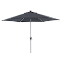 Vorschaubild doppler Mittelmastschirm ACTIVE 300 Auto Tilt LED, Aluminium Silber / 100 % Polyester Anthrazit