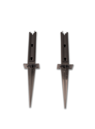 KHW Spalier 100 cm mit Erdspieß - 2er Set