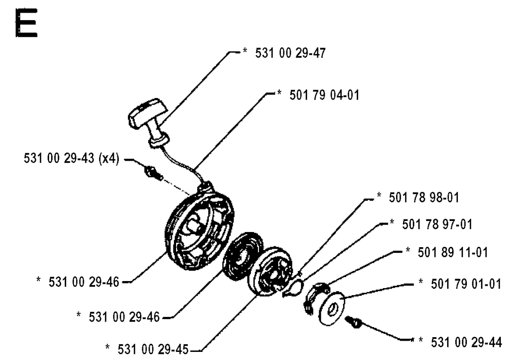 Explosionszeichnung Ersatzteile