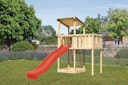 Vorschaubild Akubi Kinderspielturm Anna mit Pultdach inkl. Anbauplattform und Wellenrutsche