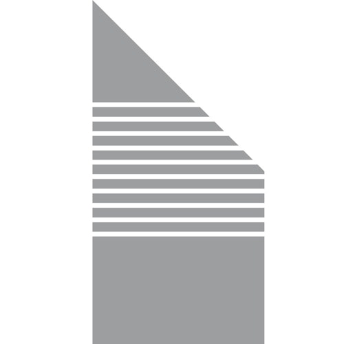 GroJa Ambiente Glas-Sichtschutz Typ Schräg rechts 90x180/90