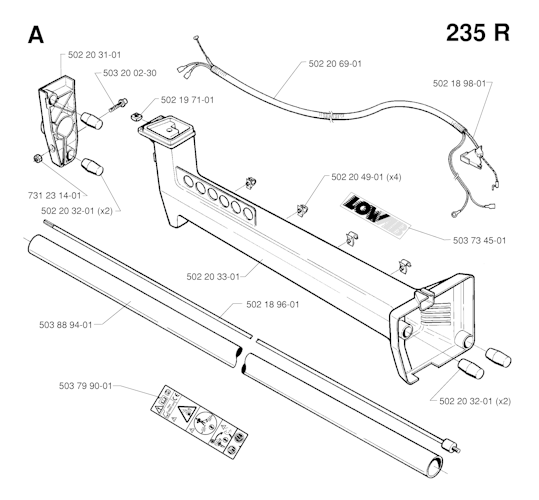 Husqvarna Rasentrimmer 232 L, 19970500001-19980100000
