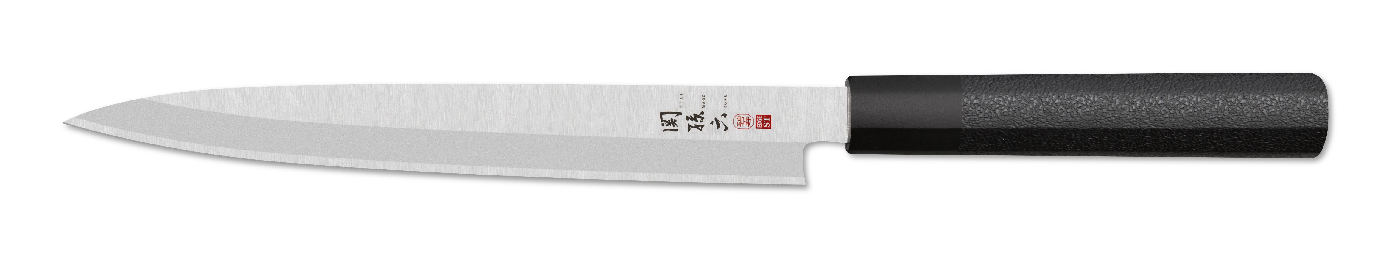 KAI Seki Magoroku Yanagiba Fischmesser – 21 Cm Klinge, 8A & SUS420J2 Stahl, 58-56 HRC, Pakkaholz-Griff, Made In Japan