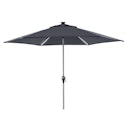 Vorschaubild doppler Mittelmastschirm ACTIVE 300 Auto Tilt LED, Aluminium Silber / 100 % Polyester Anthrazit