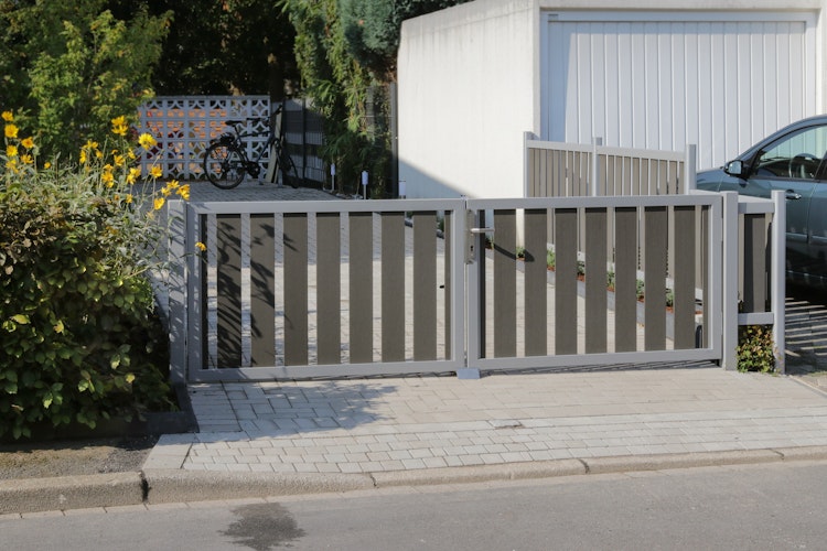 TraumGarten RAJA WPC ALU XL Anthrazit Doppeltor auf Maß